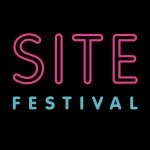site festival SVA logo pink on black